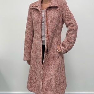 Max Mara brand Max & co. Tweed zipper coat